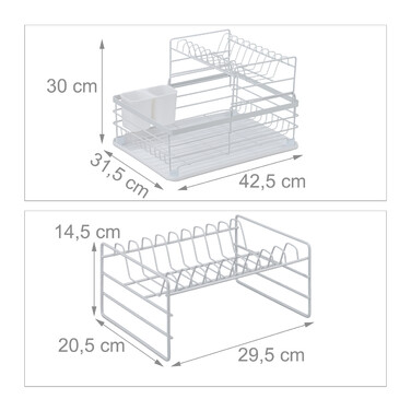 Relaxdays Dish Drainer, Metal