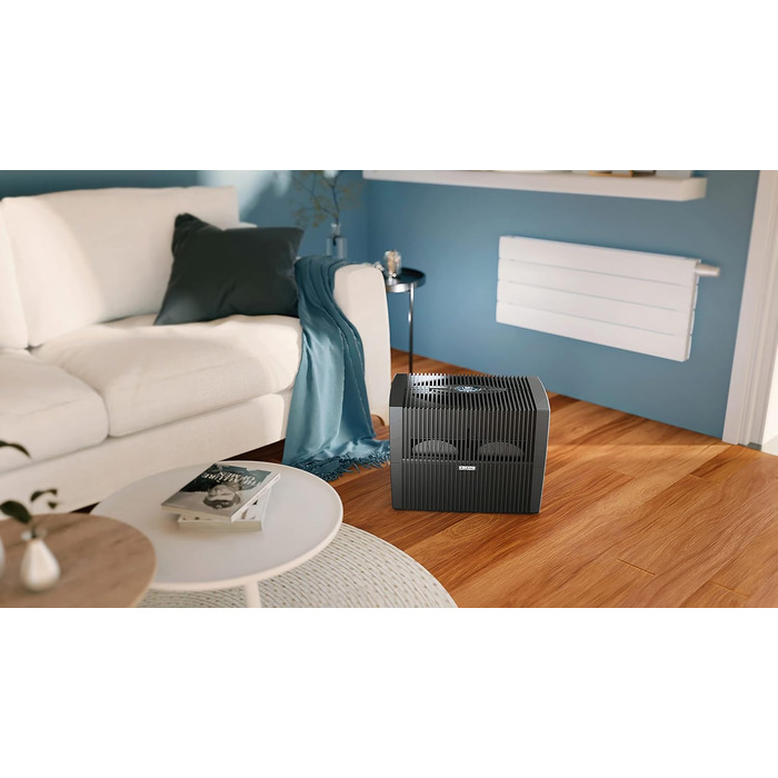 Зволожувач повітря Venta Luftbefeuchter LW25 Comfort Plus: тиха робота 24 дБ, 3 Вт, холодний випар, 7 л, до 45 м², авто, нічний режим, функція аромадифузора, колір білий