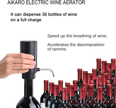 Wine Aerator, Red Wine Decanter, Wine Decanter (Aerator Set) (Electric Aerator Set)