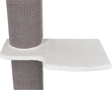 TRIXIE Cat Tree Acadia 160 cm in white/grey – multi-level cat tree with cosy lounging areas and wall mounting, comfortable & stable – 44073