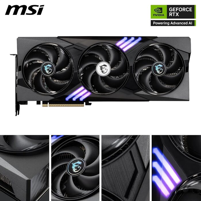 Відеокарта MSI GeForce RTX 5070 Gaming Trio OC 12GB GDDR7, PCIe 5.0, 2610 MHz
