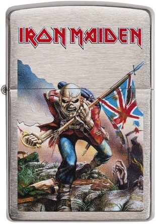 Запальничка Zippo Iron Maiden, хром, срібляста, 5.8x3.8x2 см, колекція Весна 2017