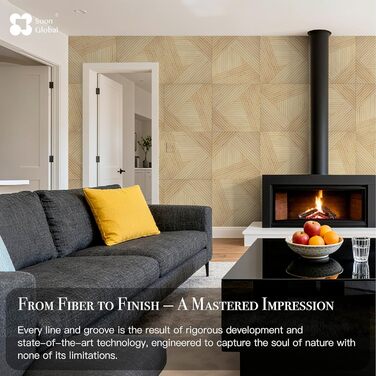 Акустичні настінні панелі Soon Global для звукоізоляції, декоративні поглинаючі панелі з дерева, 121,9 x 81,3 см, колір Блакитно-зелена аура