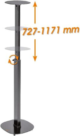 Підставка для акустики My Wall HS 23 L, висувна, для підлоги, регулювання висоти, чорний, 2 шт.