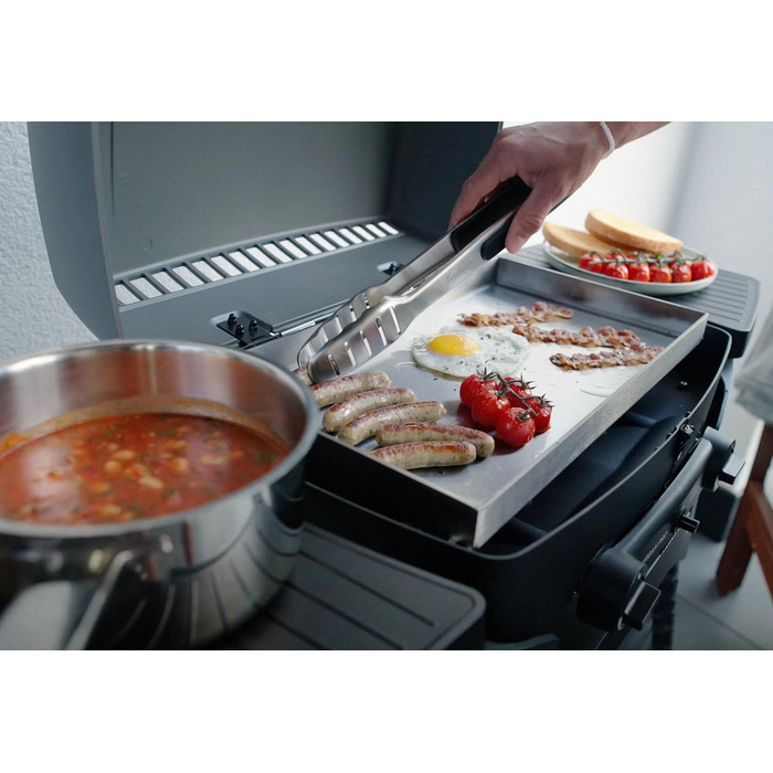 Enders EDELSTAHL-GRILLPFANNE Burn Chamber for the Enders gas grill URBAN and EXPLORER NEXT series, Grill Pan, Stainless Steel Pan, Grill Accessory, Grill Pan/Wok #2076, Silver
