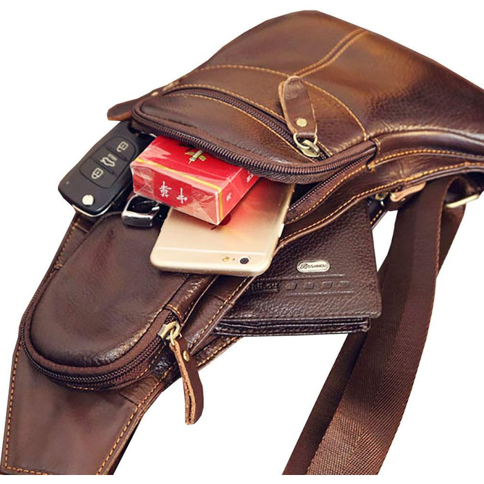 Чорна нагрудна сумка-рюкзак Sport Nylon для чоловіків та жінок, Crossbody, Fanny Pack, для подорожей, школи, бізнесу, велоспорту, хайкінгу, кемпінгу