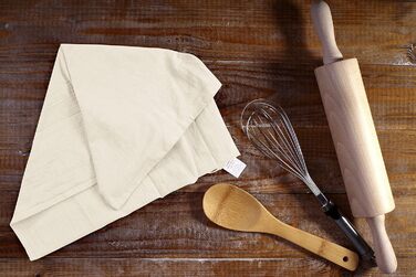 Utopia Kitchen 24-Pack 100% Cotton Dish Towels, Flour Sack Fabric, for Cleaning & Drying – Highly Absorbent Kitchen Dish Towels, Natural, 71.1 x 71.1 cm