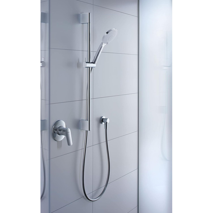 Душова лійка Duravit Universal з 3 режимами (Rain, Intense, Soft), ручна душова насадка Ø 110 mm, економія води MinusFlow, легко чиститься, хром