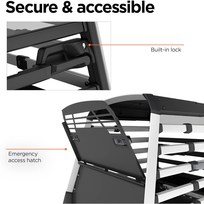 Трейлер для собак Thule Allax XL (Чорний/Алюміній) - переносна переносна клітка для собак в автомобіль