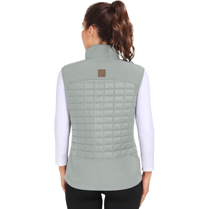 Жіноча тепла куртка Little Donkey Andy Puffer Wete для активного відпочинку, хайкінгу та бігу (XS, світло-сірий)