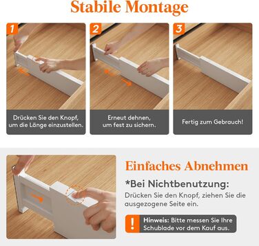 Lifewit Drawer Dividers Set Plastic for Internal Length 27–40cm & Height >10.5cm Drawers, Adjustable Organizer System for Wardrobe/Bedroom/Dresser/Kitchen/Office, White (12, for Internal Length 34–50cm & Height ≥10.5cm)