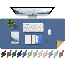 Підкладка під клавіатуру та мишу BLESWIN, антиковзаюча, 90x43 см, синій колір