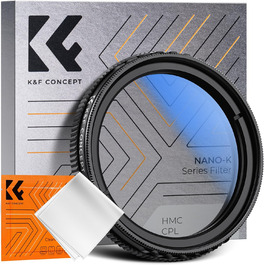 Поляризаційний фільтр K&F Concept CPL для відеореєстраторів N5/N4 Pro/S1 Pro/E1/E1 LITE/E2/E3, усуває відблиски