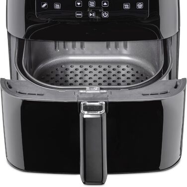CASO AF 600 XL - large hot air fryer with a 6L basket volume, 12 automatic programs, sensor-touch control, timer from 1-60 minutes, removable basket (dishwasher-safe)