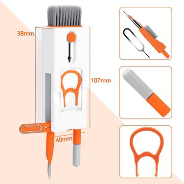 Набір для чищення клавіатури та гаджетів 11-в-1: ПК, телефон, навушники, камера, планшет