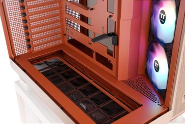Корпус для ПК Thermaltake View 380 XL TG ARGB, Gravel Sand: Mid Tower, загартоване скло 4 мм, підтримка E-ATX та XL-материнських плат, USB-C, підтримка радіатора 360 мм, High-Airflow