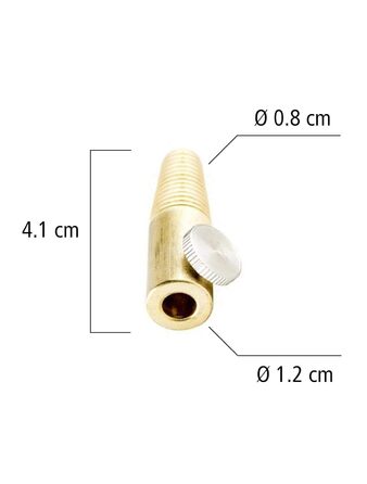 Lantelme 500°C Stainless Steel Thermometer with 30cm Probe and Brass Cone for Mounting | For Wood-Fired Oven, Pizza Oven, Oven, Back Oven, Grill, BBQ, and Smoker | Analog Oven Temperature Measurement