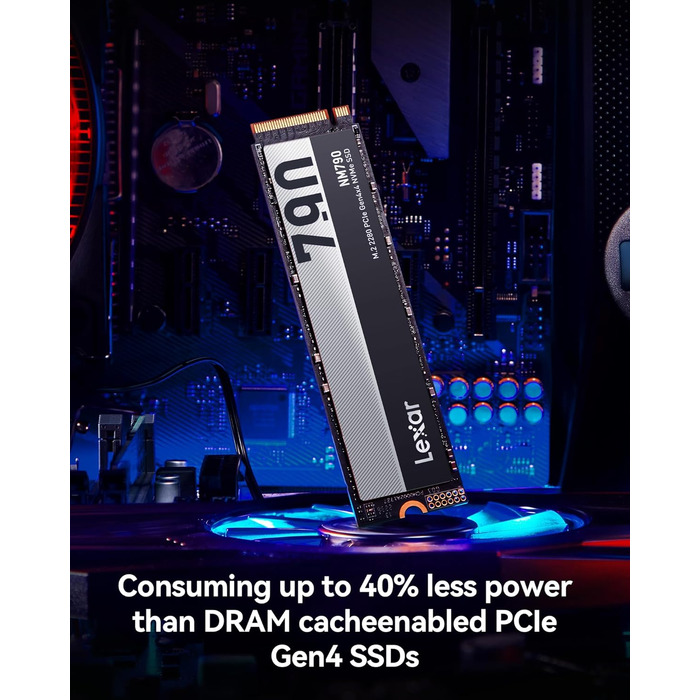 Lexar NM790 2TB SSD NVMe PCIe Gen4x4: Швидкий диск для PS5, ПК, ноутбука, геймерів