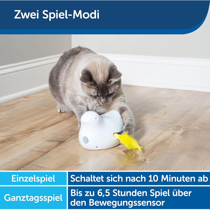 PetSafe Cat Toy, Interactive Engagement Toy with Timer, 3 AA Batteries Required (Peek-a-Bird)