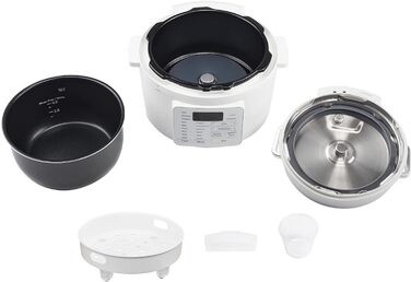 Мультиварка Woozoo PC-MA3, 12-в-1: мультикочер, сковорода, рисоварка, 6 режимів, 6 меню, біла