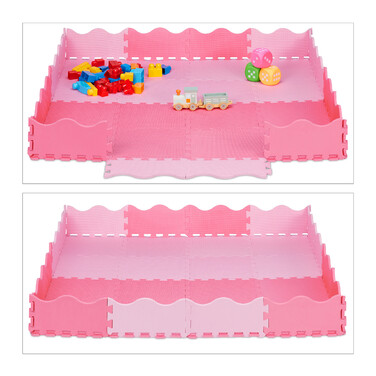 Relaxdays 36-piece Puzzle Mat with Border