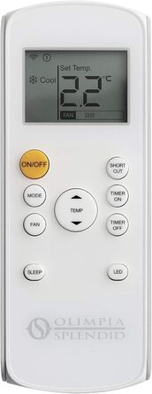 Мобільний кондиціонер Olimpia Splendid Dolceclima 8 WWB: охолодження, осушення, вентиляція (2.1 кВт, 8000 BTU, Клас A)