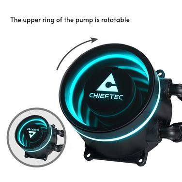 Система рідкого охолодження Chieftec Iceberg 240 Dark