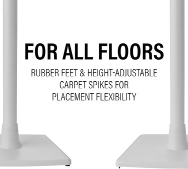 Підставка для колонок Sonos Era 100 Sanus WSSE11, сталева, фіксована висота, білий колір