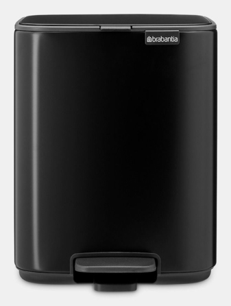Сміттєвий кошик з педаллю BRABANTIA Bo, 7 л, матовий чорний