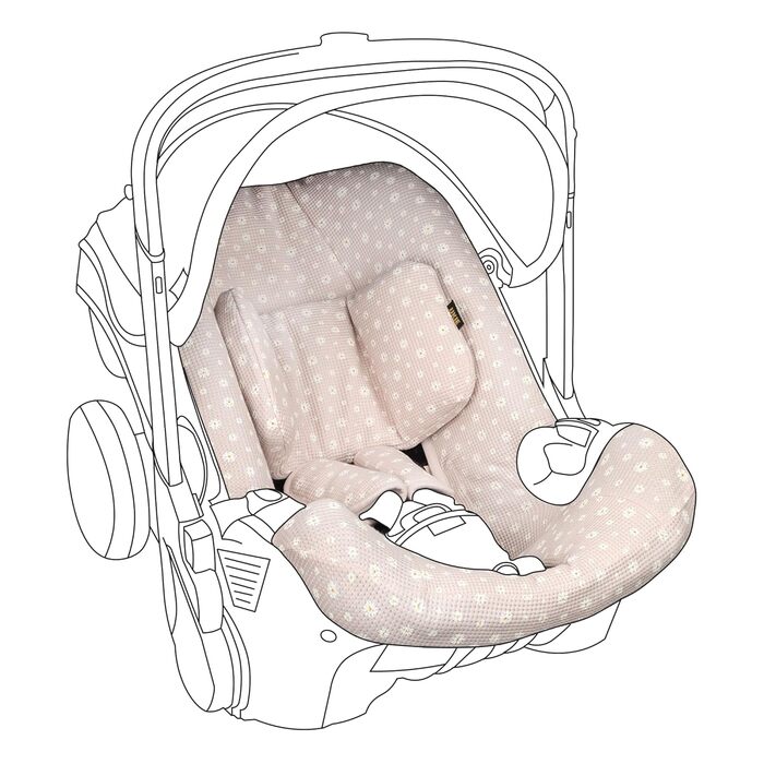Чохол Ukje для автокрісла та коляски Doona, дитячий чохол для автокрісла, вкладиш для новонароджених, аксесуар для коляски, рожеві квіти