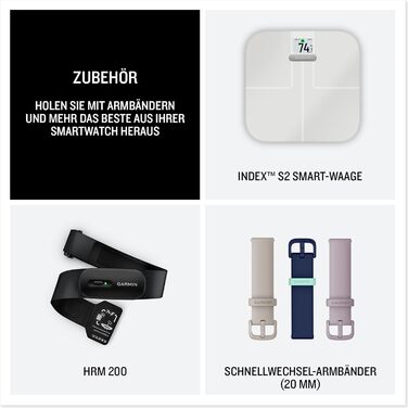 Розумний годинник Garmin vívoactive 6 42mm Pink Dawn - фітнес-трекер з AMOLED-дисплеєм, 80+ спортивних функцій та Garmin Pay