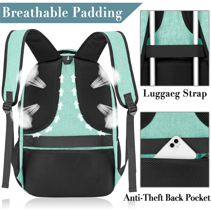 Рюкзак BIKROD для чоловіків та жінок, шкільний рюкзак для хлопчиків та дівчаток-підлітків, 15.6