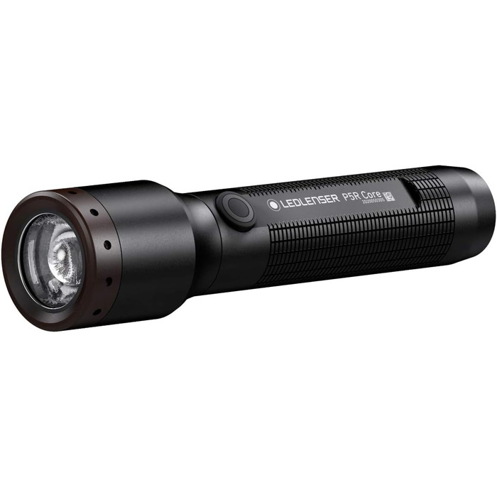 Ledlenser Headlamp, Black & 502178 P5R Core, LED Flashlight, 500 Lumens, Beam Distance 250 Meters, Constant Light, Runtime 25 Hours, Focusable, Waterproof, 1 pc. P7R Core Bundle with Flashlight P5R