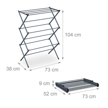 Relaxdays Folding Clothes Drying Rack