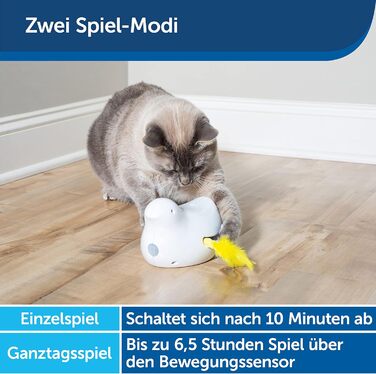 PetSafe Cat Toy, Interactive Engagement Toy with Timer, 3 AA Batteries Required (Peek-a-Bird)