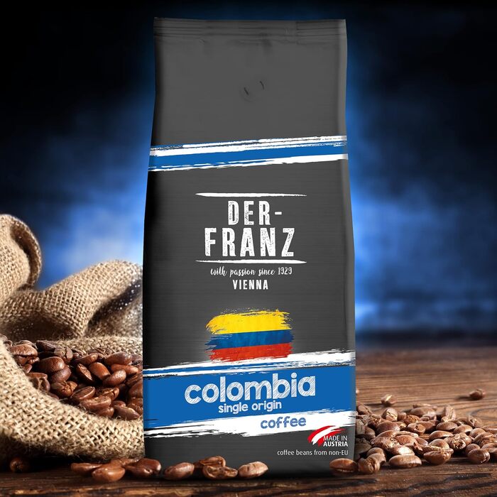 Кава в зернах Der-Franz Columbia Single Origin, Колумбія, 1000 г