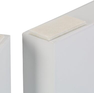 Захисне ворота для собак Relaxdays, самостійно встановлюється, 60 x 204 см, MDF, складане, білий