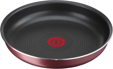 Набір посуду Tefal Ingenio Essential (20 предметів): каструлі, сковорідки, кришки та кухонне приладдя, червоний, для всіх типів плит (крім індукційних) та духовки