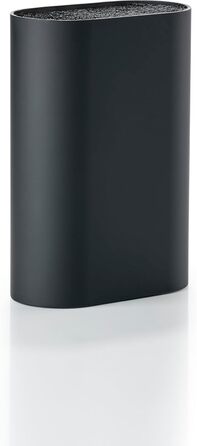 Zone Denmark Singles Knife Block without Knife, Knife Block, Knife Holder, Knife Stand, Storage for all Knives, 17 x 9 cm, Height 24 cm, Black
