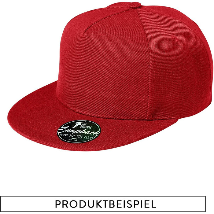 Кепка бейсболка унісекс Ähm nö - червона, універсальний розмір