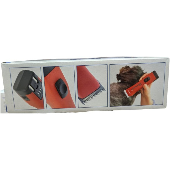 Набір для стрижки собак EHASO Aesculap Profi Durati Speed: стрижка, миска, гребінець (червоний)