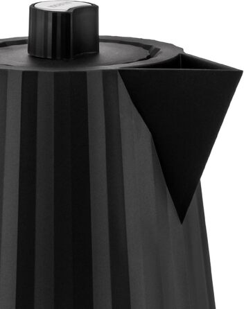 Alessi Plissé MDL06 B Kettle, 1.7l, Thermoplastic Resin, Black, 2400W, European Plug Single