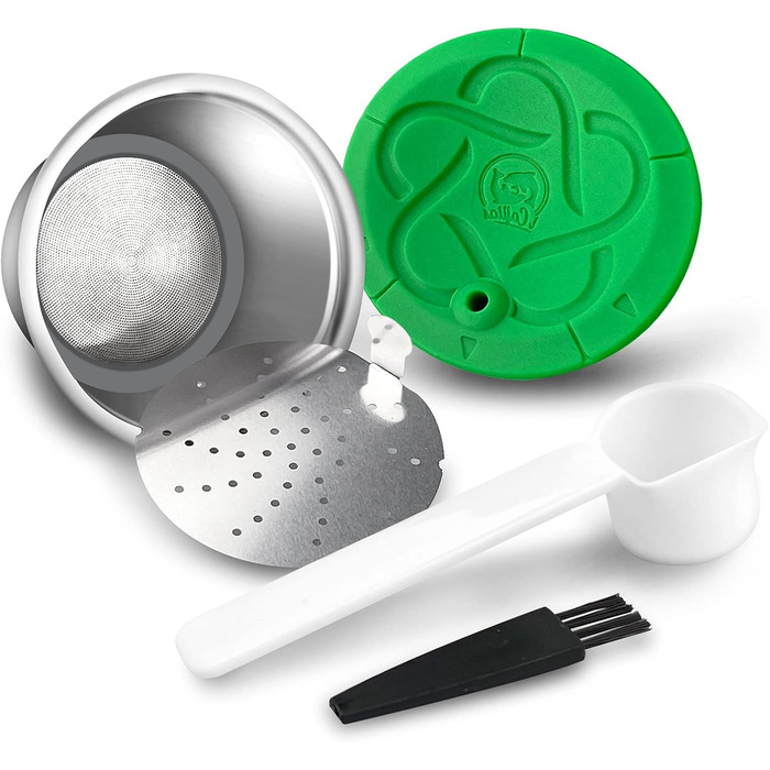 Багаторазова капсула для кави Dolce Gusto, нержавіюча сталь, силіконова кришка, для ресторанів, офісу, дому