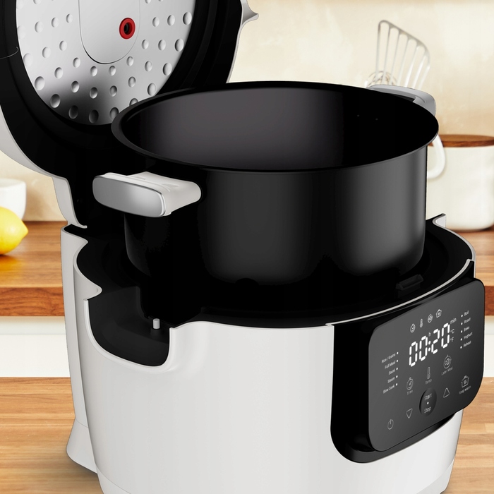 Мультиварка-рисоварка Tefal Basic MY700B, 6 л, 10 програм, електрична каструля