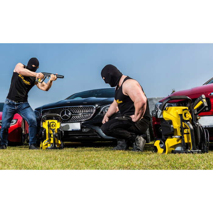 Мийка високого тиску Riwall KOX250M L7 250barEW + піноутворювач + щітка для тротуарної плитки