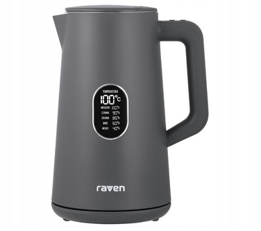 Електричний чайник Raven EC024A, 1800 Вт, 1,5 л, сірий
