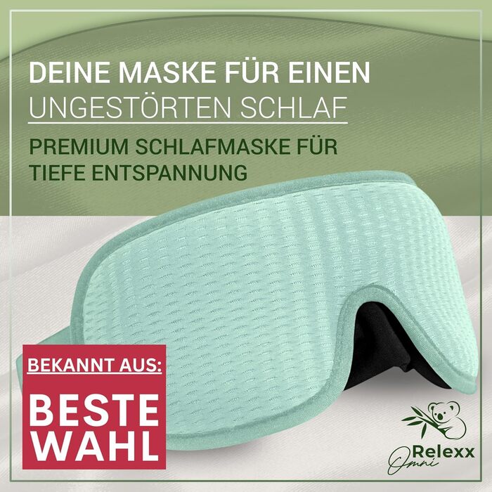Сліпи для жінок – дихаюча маска для сну – зручна та м'яка – блокує світло – для подорожей – 3D-поглиблення для очей – з memory foam (рожевий / бірюзовий)
