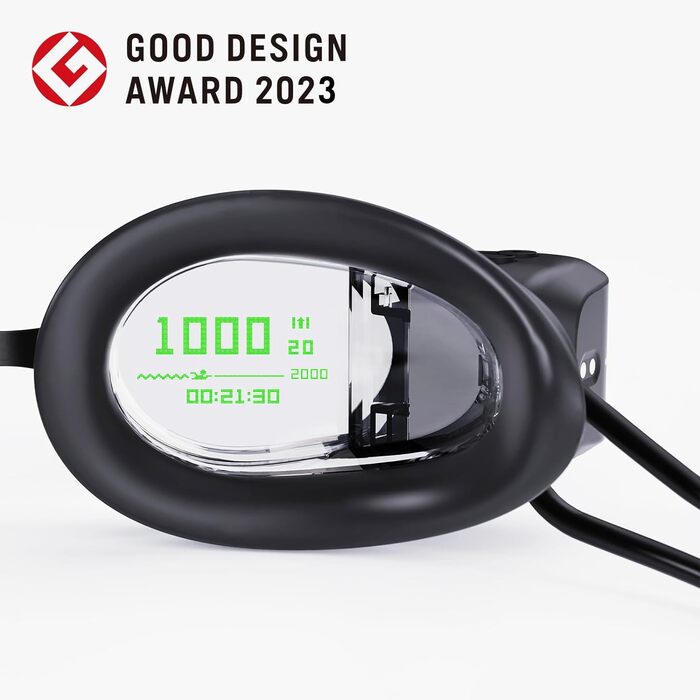 Holoswim 2s AR smart swimming goggles, anti-fog swimming goggles, fitness tracker, displays your stats, compatible with open water mode