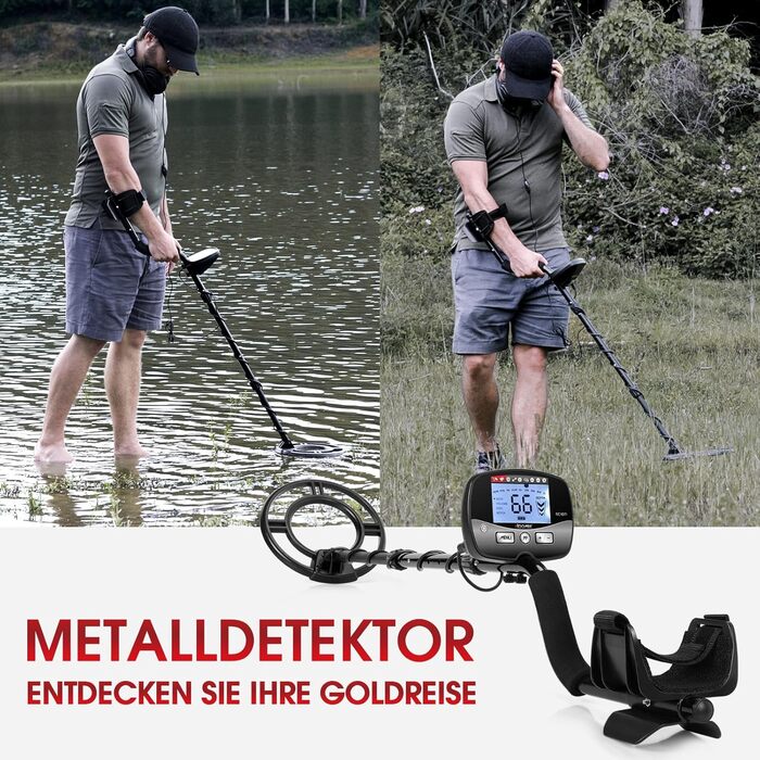 Металошукач професійний 30см, водонепроникна котушка, Pinpoint, DSP-чип, мульти-режим, 12 дюймів