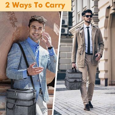 Термосумка Kato Tirrinia 17L для пікніка, роботи, пляжу та автомобіля (двошарова, з ізоляцією)